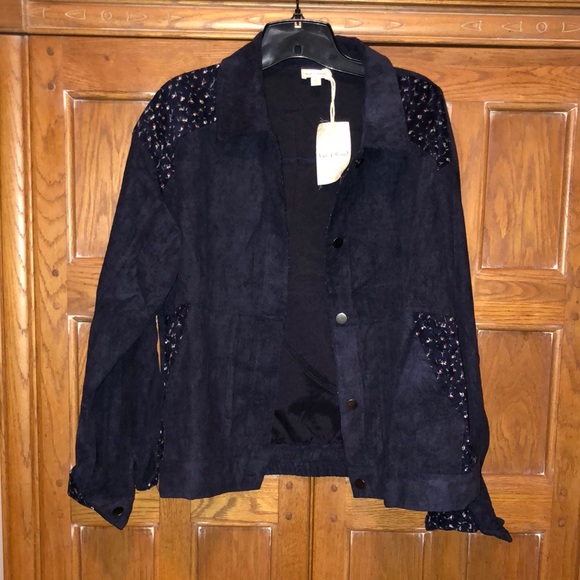 New Hem & Thread Lightweight Corduroy Bomber Jacket Size L - Picture 6 of 6